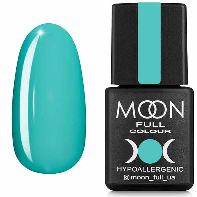 Гель-лак MOON FULL Color Gel Polish №629 яскравий біло-зелений, емаль 8 мл