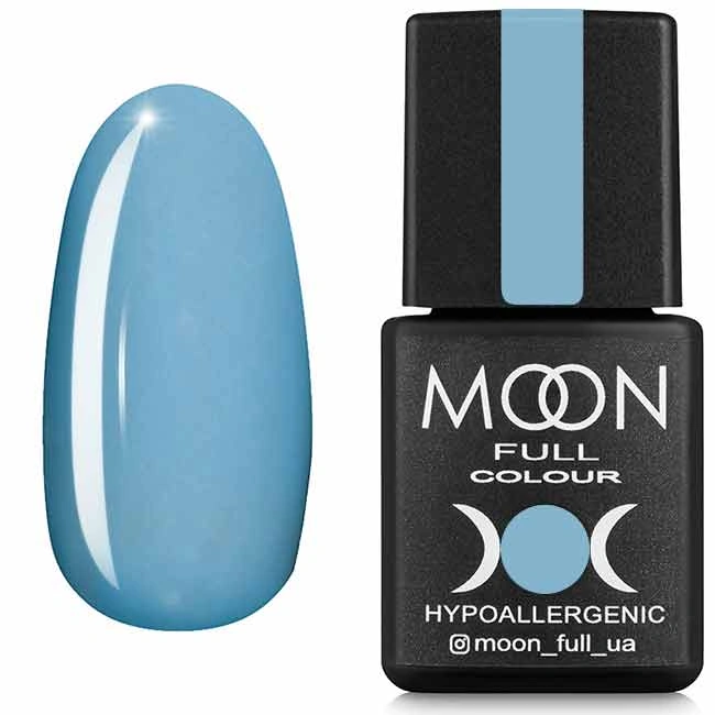 Гель-лак MOON FULL Color Gel Polish №630 ніжно-блакитний, емаль 8 мл