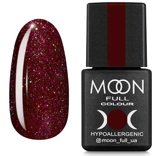 Гель-лак MOON FULL Diamond №19 сливовий з рожевим шиммером 8 мл