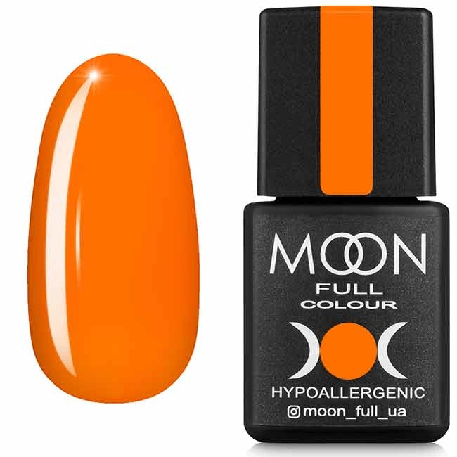Гель-лак MOON FULL Neon Color Gel Polish №704 помаранчевий, неон 8 мл