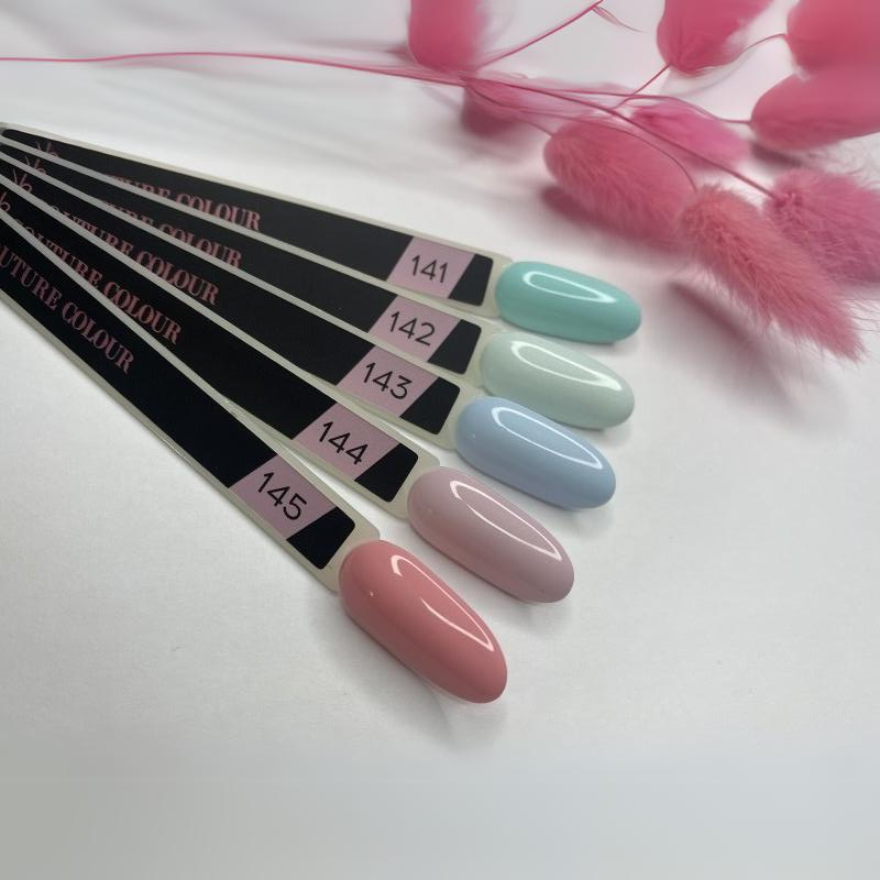 Гель-лак Couture Colour Gel Polish №142 молочний м`ятний, з дрібними шиммером 9 мл