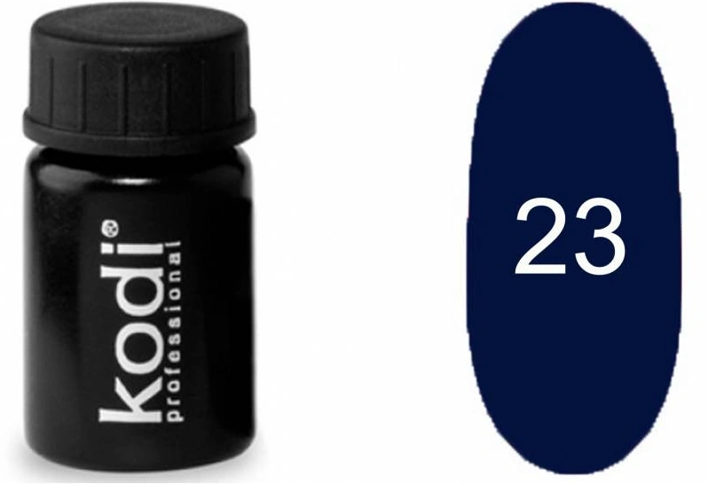 Гель фарба без липкого шару Kodi Gel Paint №23 синій, емаль 4 мл