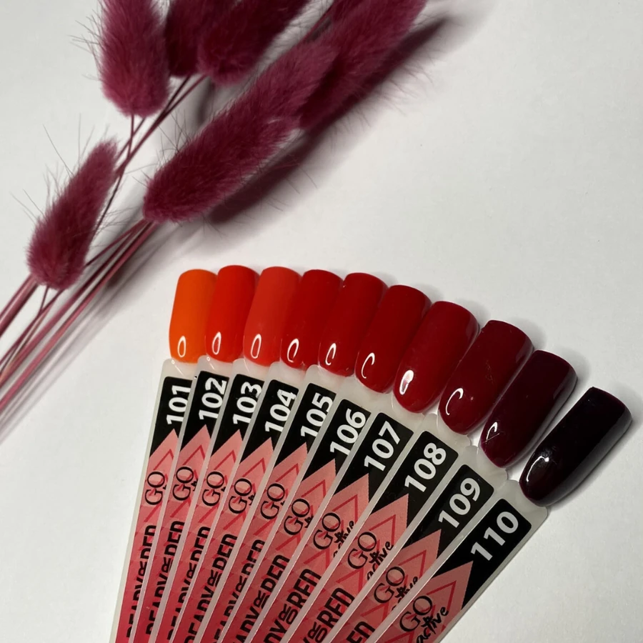Гель-лак GO Active Gel Polish 102 оранжево-червоний, емаль 10 мл