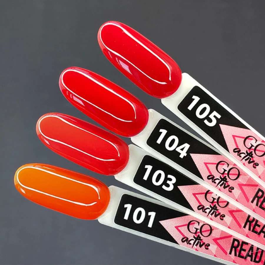 Гель-лак GO Active Gel Polish 104 полунично-червоний, емаль 10 мл