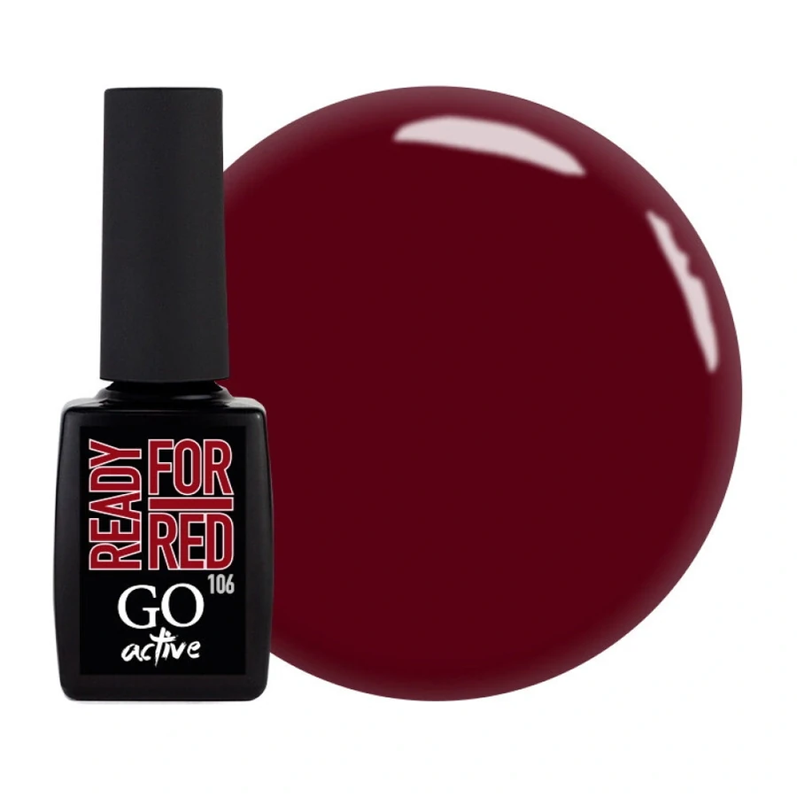 Гель-лак GO Active Gel Polish 106 полунично-малиновий, емаль 10 мл