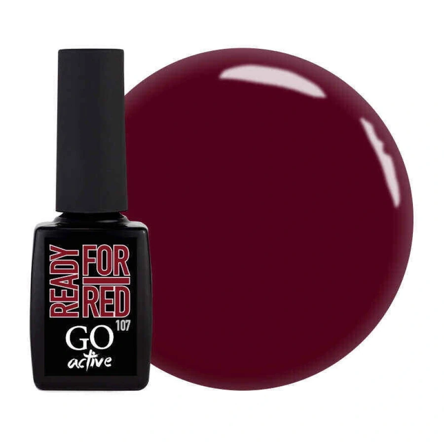 Гель-лак GO Active Gel Polish 107 рожева журавлина, емаль 10 мл