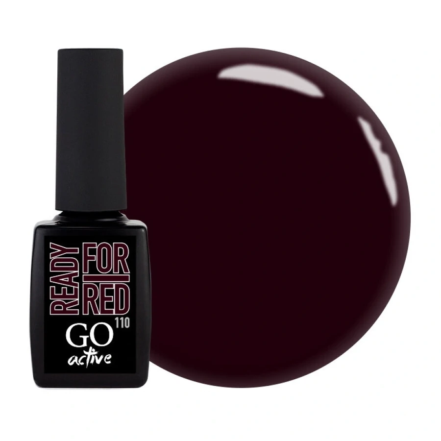 Гель-лак GO Active Gel Polish 110 шоколадно-ожиновий лікер, емаль 10 мл
