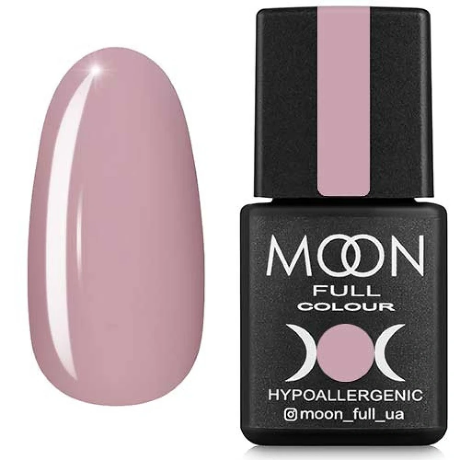 Гель-лак MOON FULL Color Gel Polish №104 холодний блідо-рожевий, емаль 8 мл