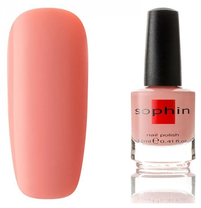 Лак Sophin Nail Lacquer №014 персиково-рожевий, емаль 12 мл