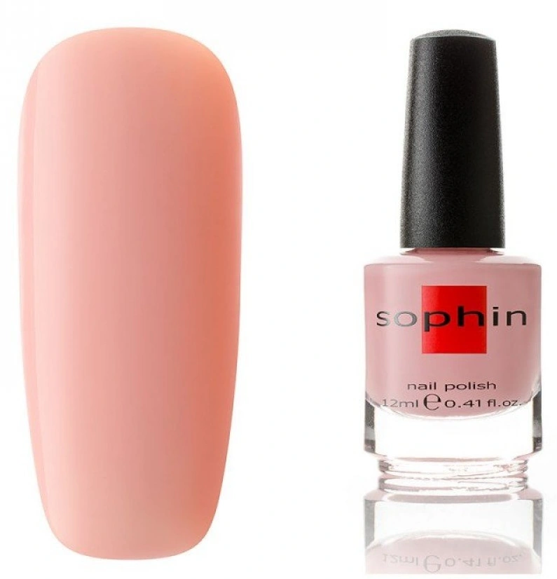Лак Sophin Nail Lacquer №015 світло-рожевий з холодним підтоном, емаль 12 мл