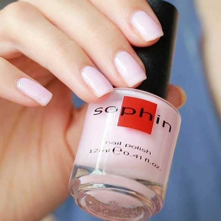 Лак Sophin Nail Lacquer №016 біло-рожевий, емаль 12 мл