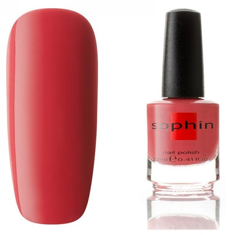 Лак Sophin Nail Lacquer №024 червоно-рожевий, емаль 12 мл