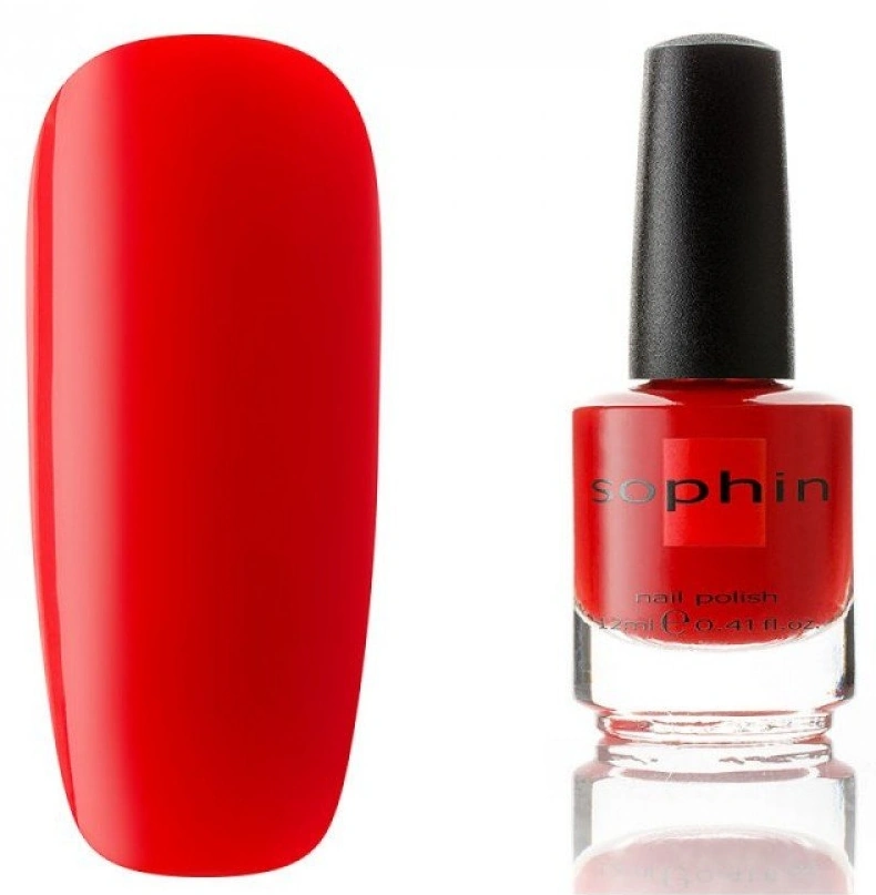 Лак Sophin Nail Lacquer №025 червоний, емаль 12 мл