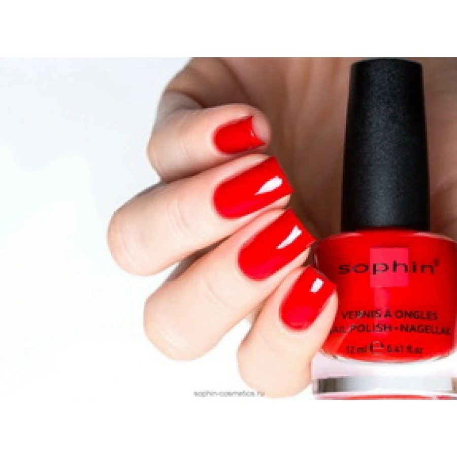 Лак Sophin Nail Lacquer №025 червоний, емаль 12 мл
