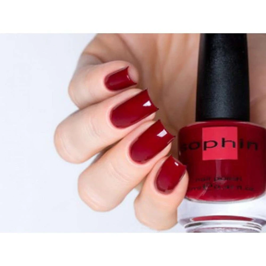 Лак Sophin Nail Lacquer №032 бордово-червоний, емаль 12 мл