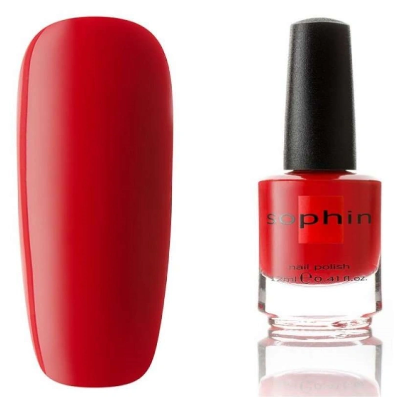 Лак Sophin Nail Lacquer №056 червоний, емаль 12 мл