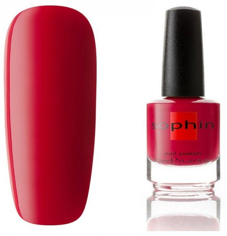 Лак Sophin Nail Lacquer №071 малиново-червоний, емаль 12 мл