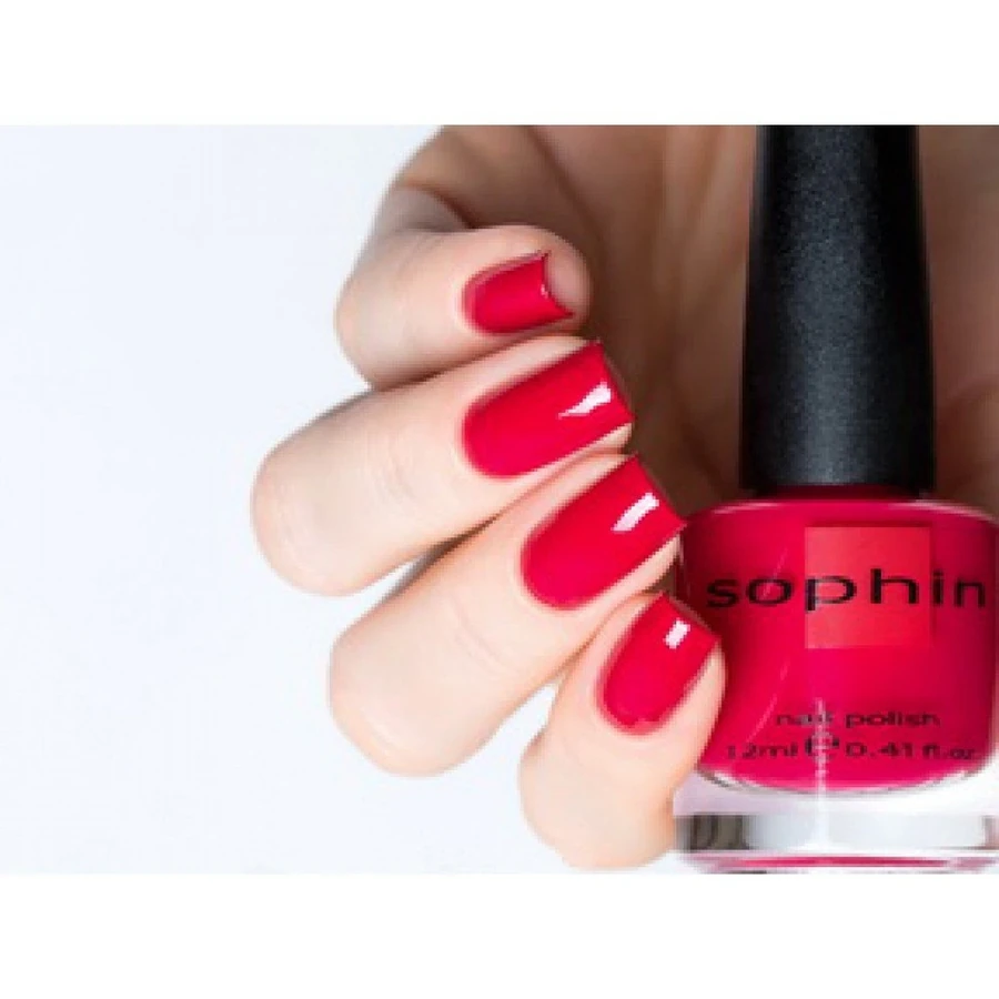 Лак Sophin Nail Lacquer №071 малиново-червоний, емаль 12 мл