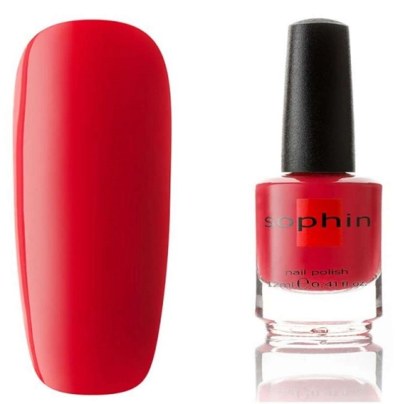Лак Sophin Nail Lacquer №074 червоний, емаль 12 мл