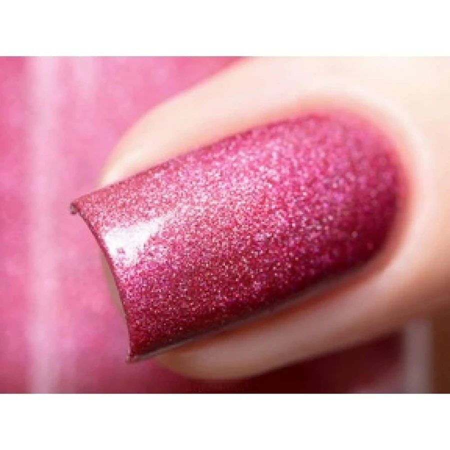 Лак Sophin Nail Lacquer №201 голографічний, коралово-рожевий із шиммером 12 мл