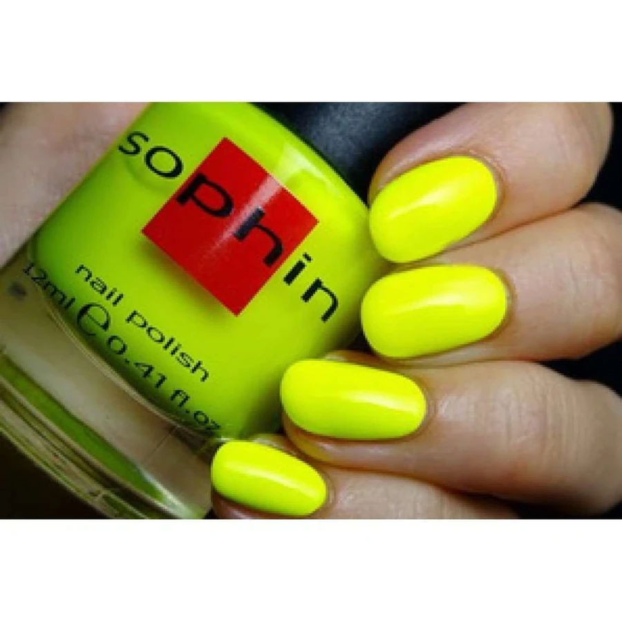 Лак Sophin Nail Lacquer №231 яскравий неоновий жовтий, емаль 12 мл