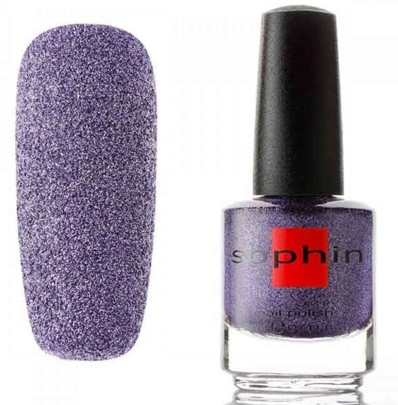 Текстурний лак Sophin Nail Lacquer №298 фіолетовий із шиммером 12 мл