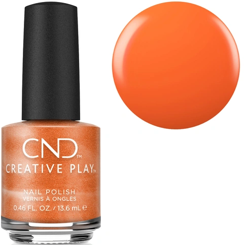 Лак CND Creative Play 526 Orange Pulse яскраво-жовтогарячий, емаль 13,6 мл