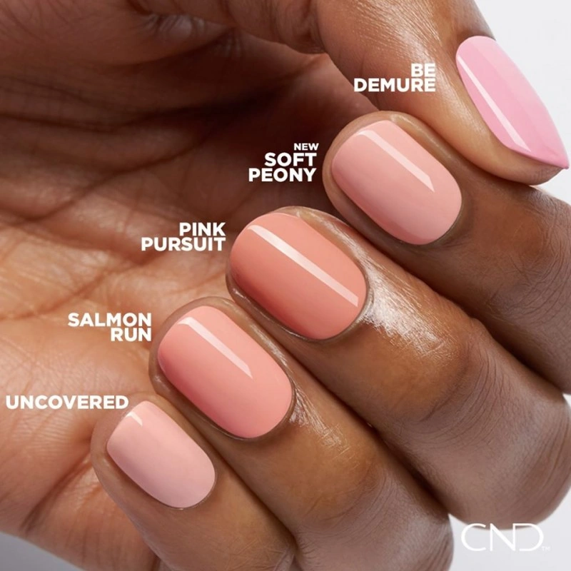 Гель-лак CND Shellac Soft Peony теплий кремово-рожевий, емаль 7,3 мл