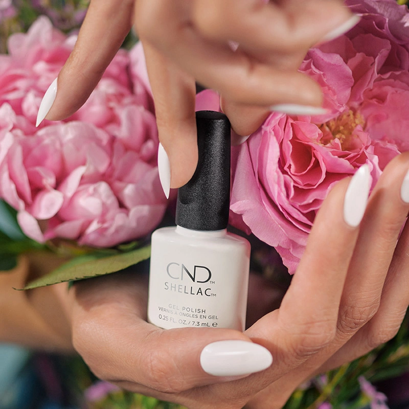 Гель-лак CND Shellac Lady Lilly цукрово-білий, емаль 7,3 мл