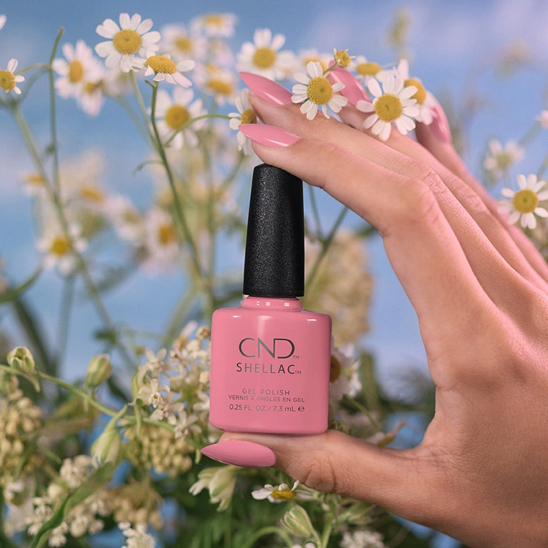Гель-лак CND Shellac Kiss From A Rose насичений рожевий, емаль 7,3 мл