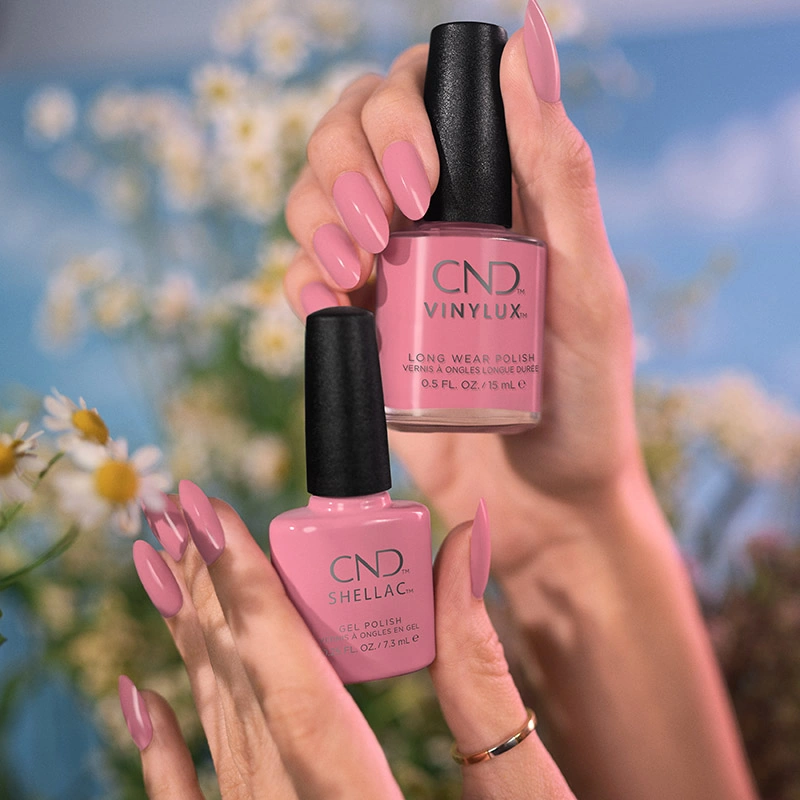 Гель-лак CND Shellac Kiss From A Rose насичений рожевий, емаль 7,3 мл