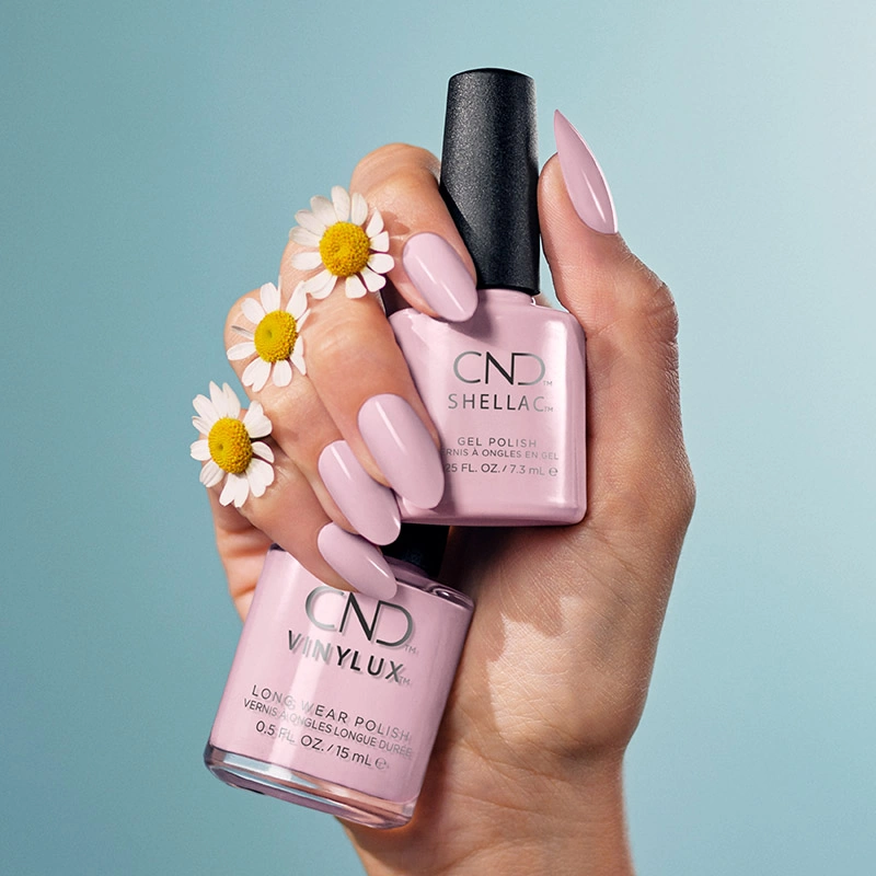 Гель-лак CND Shellac Carnation Bliss м`який прохолодний рожевий, емаль 7,3 мл