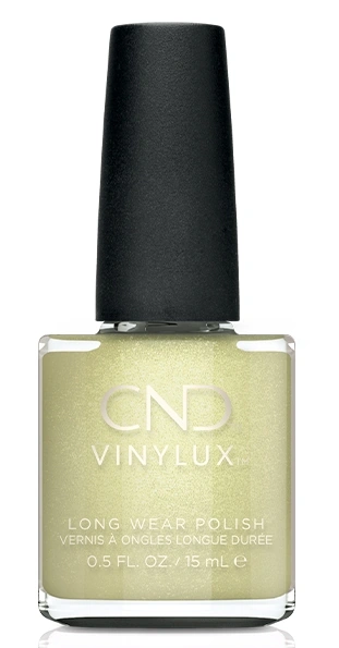Лак CND Vinylux Divine Diamond щільне холодне золото, шиммер 15 мл