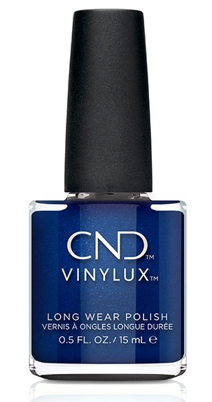 Лак CND Vinylux Sassy Sapphire глибокий темно-синій, шиммер 15 мл