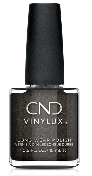 Лак CND Vinylux Powerful Hematite темна сталь, шиммер 15 мл
