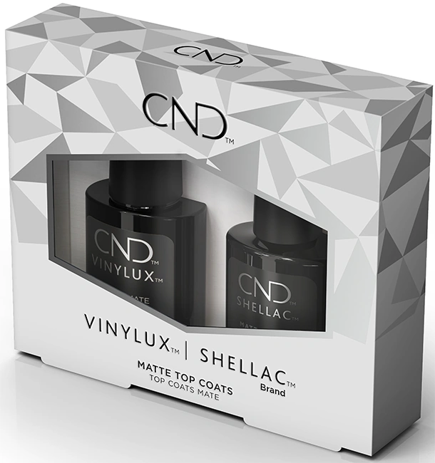 Набір закріплювачів CND Shellac and Vinylux Matte Top Coat Duo