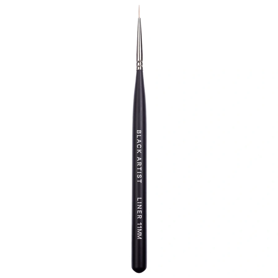 Пензель для розпису Kodi Black Artist Liner нейлон, дерев`яна чорна ручка 11 мм