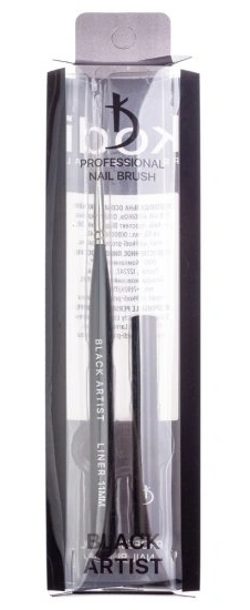 Пензель для розпису Kodi Black Artist Liner нейлон, дерев`яна чорна ручка 11 мм