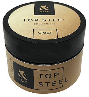 Сталевий закріплювач для гель-лаку FOX Top Steel без липкого шару 30 мл