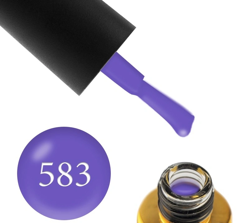 Гель-лак FOX Gel-Polish Vitamin E 583 бузковий, емаль 6 мл
