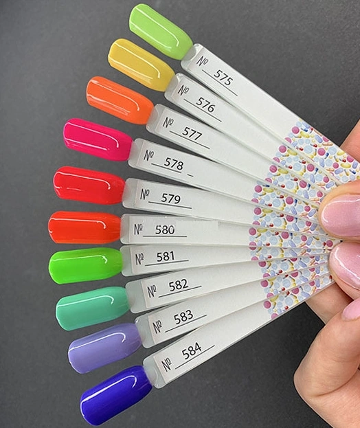 Гель-лак FOX Gel-Polish Vitamin A 578 неоново-рожева фуксія, емаль 6 мл