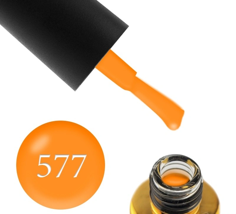 Гель-лак FOX Gel-Polish Vitamin З 577 неоновий помаранчевий, емаль 6 мл