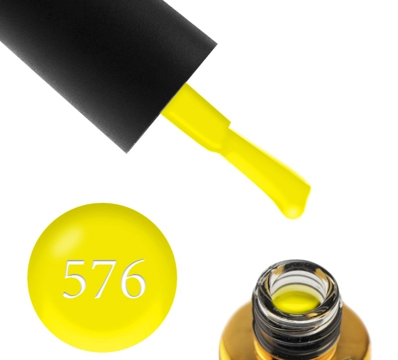 Гель-лак FOX Gel-Polish Vitamin D 576 м`який динно-жовтий, емаль 6 мл