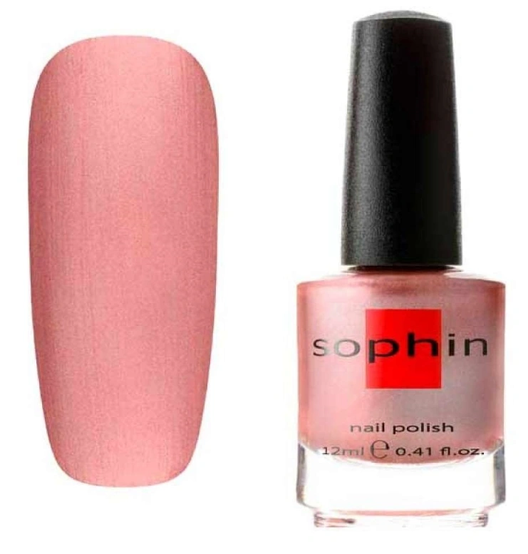 Лак Sophin Nail Lacquer №320 рожевий металік 12 мл