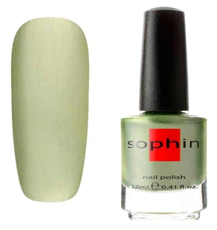 Лак Sophin Nail Lacquer №321 світло-зелений металік 12 мл
