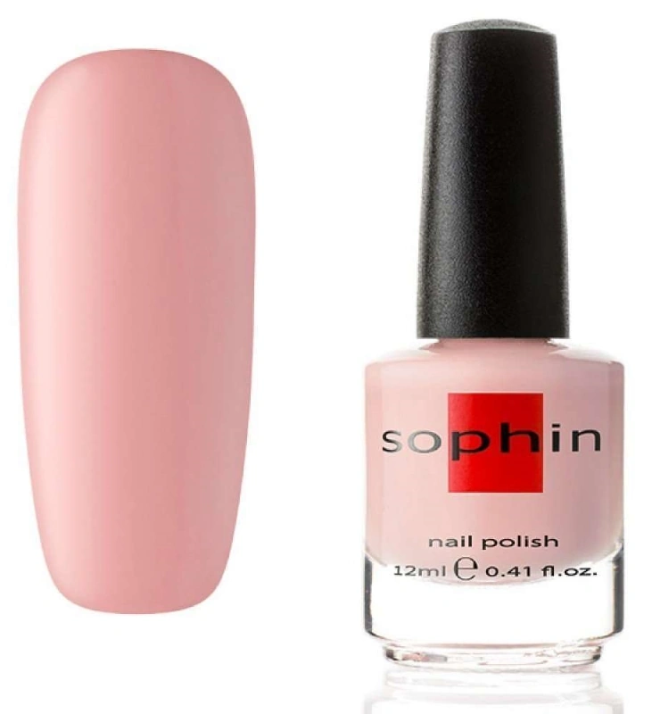 Лак Sophin Nail Lacquer №340 приглушений бежево-рожевий, емаль 12 мл