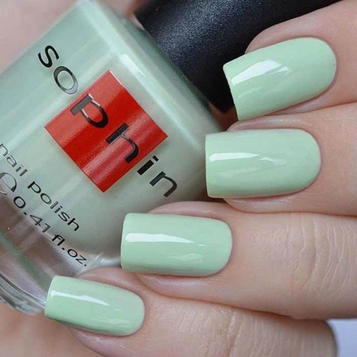 Лак Sophin Nail Lacquer №341 ніжний фісташково-зелений, емаль 12 мл