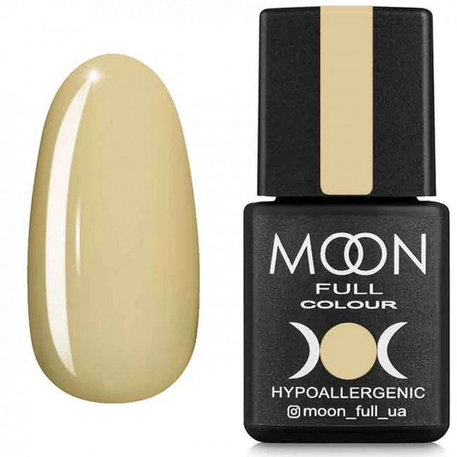 Гель-лак MOON FULL Gel Polish Summer 2020 №608 світлий молочно-гірчичний, емаль 8 мл