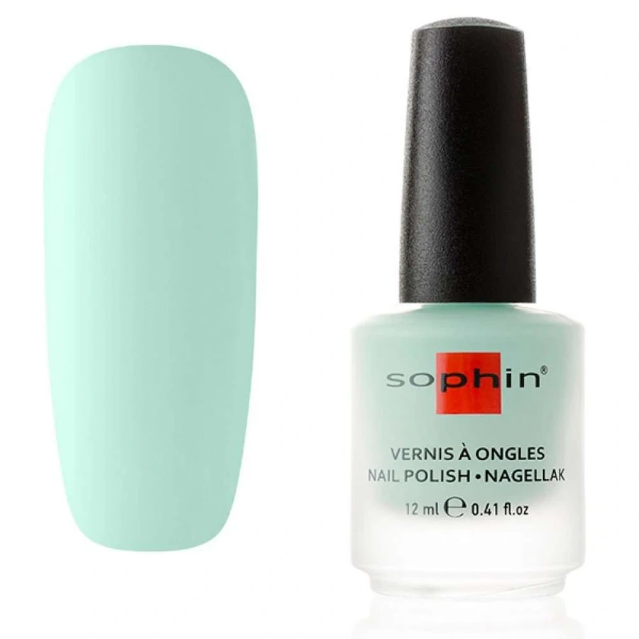 Лак Sophin Nail Lacquer №350 блідий м`ятно-бірюзовий, емаль 12 мл