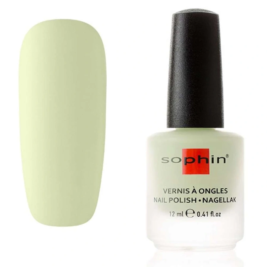 Лак Sophin Nail Lacquer №355 блідо-зелений, емаль 12 мл
